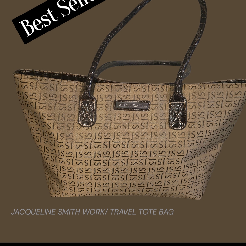 Jaclyn Smith Signature Tote - Black and Brown